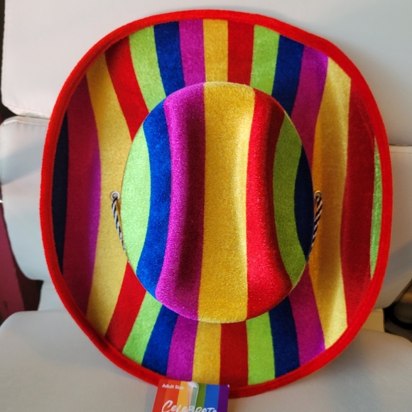 Rainbow Cowboy Hat ~ LGBTQ ~ Rainbow ~ Unisex ~ Festival ~ Parade~ Pride! - Picture 9 of 16